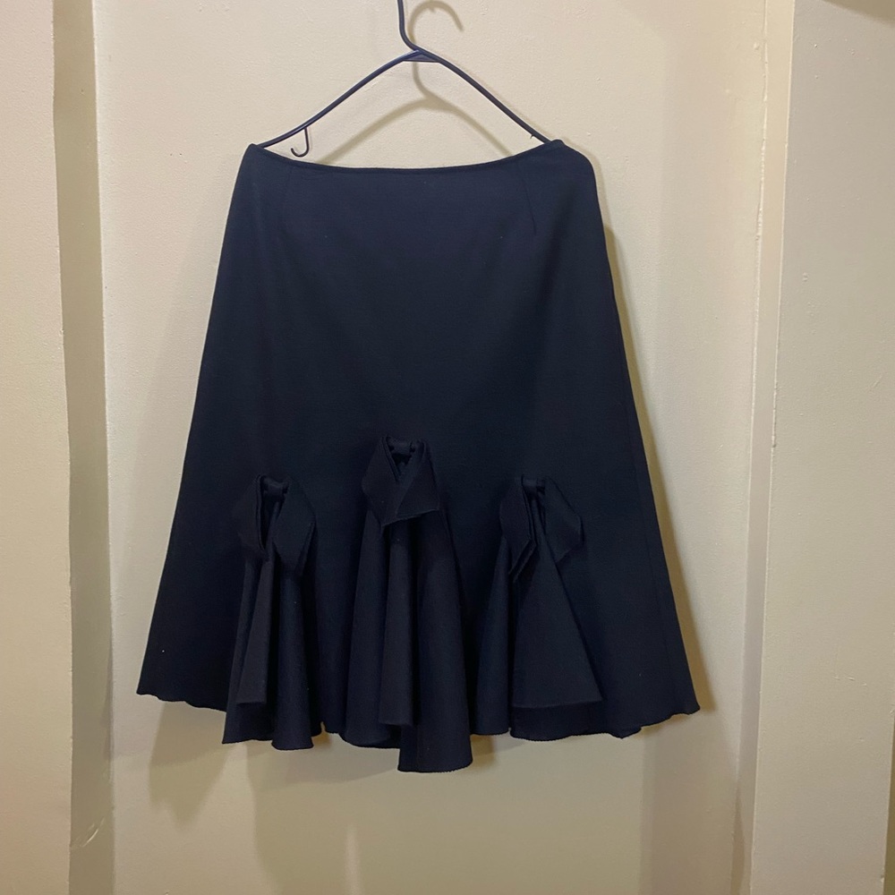 Jon by Teri Jon Wool Trumpet Skirt